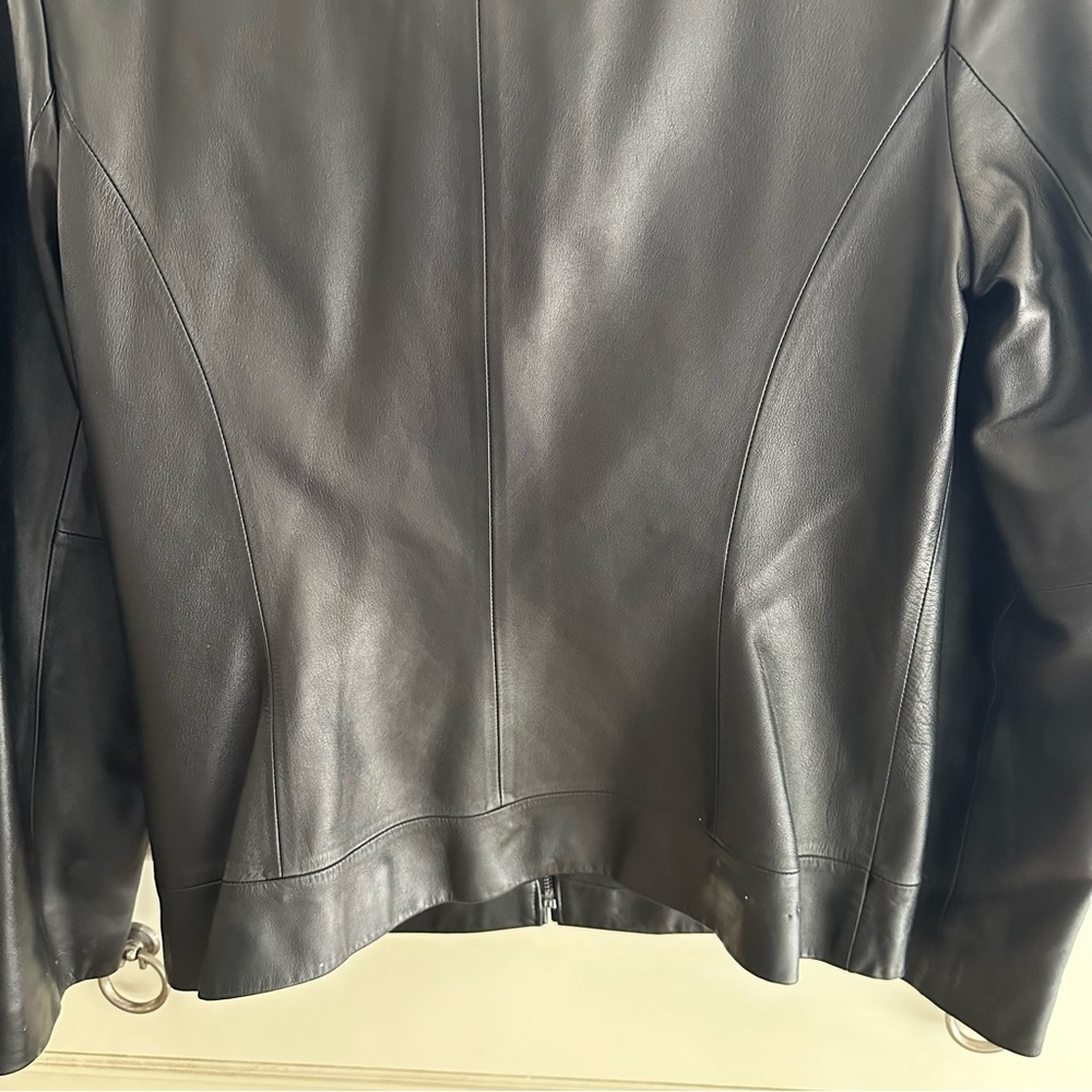 Ann Taylor Black Lamb Leather Jacket - Picture 10 of 14